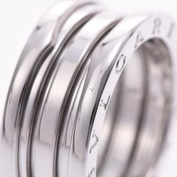 Bvlgari B.Zero1 3-Band 18k White Gold Band Ring Size 55