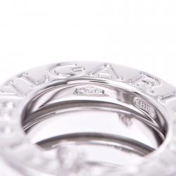 Pre Owned Bvlgari B.Zero1 3-Band 18K White Gold Band Pendant Necklace