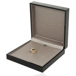 Pre Owned Bvlgari B.Zero1 18 K Yellow Gold Diamond Pendant Necklace