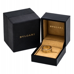 Bvlgari B.Zero1 3-Band 18K Rose Gold Ring Size 56