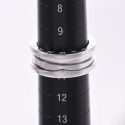 Bvlgari B-Zero1 3 Band 18K White Gold Band Ring Size 51