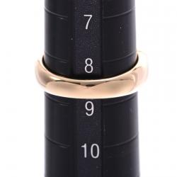 Pre Owned Bvlgari 18K Yellow Gold And Diamonds Band Ring Size 50