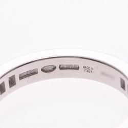 Pre Owned Bvlgari Marry Me Eternity Platinum Diamonds Pave Band Ring Size 53