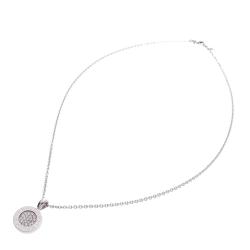 Pre Owned Bvlgari Bvlgari Diamond 18K White Gold Pendant Necklace