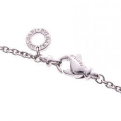 Pre Owned Bvlgari Bvlgari Diamond 18K White Gold Pendant Necklace