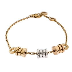 Bvlgari B.zero1 18K Three Tone Gold Element Soft Bracelet