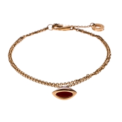 Pre Owned Bvlgari Divas' Dream Carnelian 18k Rose Gold Bracelet SM