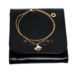 Pre Owned Bvlgari Diva's Dream Mother of Pearl 18k Rose Gold Bracelet SM 