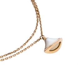Pre Owned Bvlgari Diva's Dream Mother of Pearl 18k Rose Gold Bracelet SM 