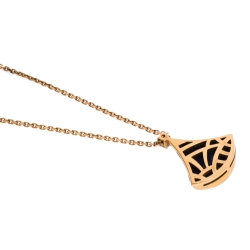Bvlgari Divas' Dream Diamond Lapis Lazuli 18K Rose Gold Pendant Necklace
