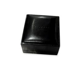 Pre Owned Bvlgari Tubogas Onyx Stainless Steel Cuff Bangle