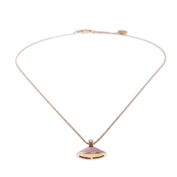 Pre Owned Bvlgari Divas' Dream Carnelian Diamond 18K Rose Gold Pendant Necklace