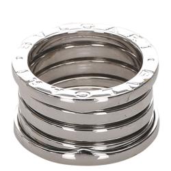 Bvlgari B.zero1 4 Band 18K White Gold Ring Size 51