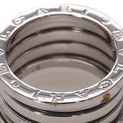 Bvlgari B.zero1 4 Band 18K White Gold Ring Size 51