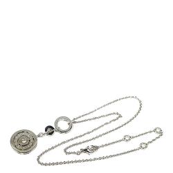 Pre Owned Bvlgari Astrale Cerchi 18K White Gold Diamond Necklace