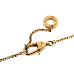 Pre Owned Bvlgari Divas' Dream Diamond Mother of Pearl 18K Rose Gold Pendant Necklace