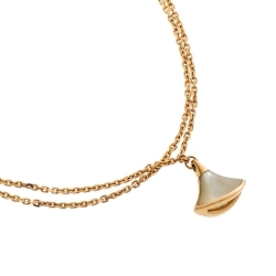 Bvlgari Divas' Dream Mother of Pearl 18K Rose Gold Charm Bracelet