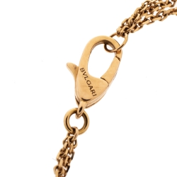 Pre Owned Bvlgari Divas' Dream Onyx 18K Rose Gold Bracelet SM