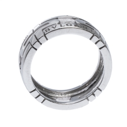 Pre Owned Bvlgari Parentesi 18K White Gold Band Ring Size 55
