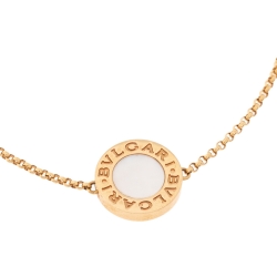 Pre Owned Bvlgari Mother of Pearl 18K Rose Gold Bracelet SM