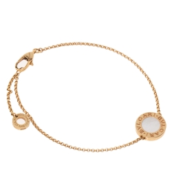 Pre Owned Bvlgari Mother of Pearl 18K Rose Gold Bracelet SM