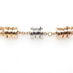 Pre Owned Bvlgari B.ZERO1 3-elements 18 K Yellow White and Pink Gold Soft Bracelet