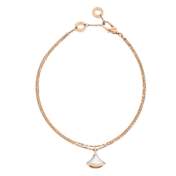 Pre Owned Bvlgari Divas' Dream Mother of Pearl 18K Rose Gold Bracelet ML