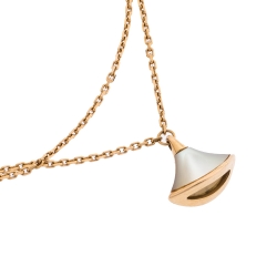 Bvlgari Divas' Dream Mother of Pearl 18K Rose Gold Chain Bracelet ML