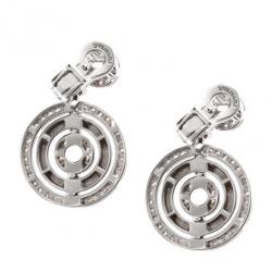 Pre Owned Bvlgari Diamond 18 K White Gold Astrale Earrings