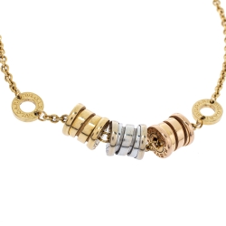 Pre Owned Bvlgari B.Zero1 18K Three Tone Gold Element Soft Bracelet