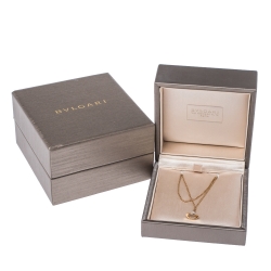 Pre Owned Bvlgari Divas' Dream Mother of Pearl 18K Rose Gold Chain Link Bracelet ML