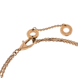 Pre Owned Bvlgari Divas' Dream Mother of Pearl 18K Rose Gold Chain Link Bracelet ML