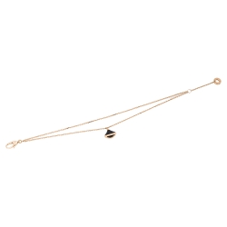 Pre Owned Bvlgari Divas' Dream Onyx 18K Rose Gold Bracelet SM