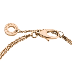Pre Owned Bvlgari Divas' Dream Onyx 18K Rose Gold Bracelet SM