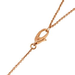 Pre Owned Bvlgari Divas' Dream Diamond Mother of Pearl 18K Rose Gold Pendant Necklace