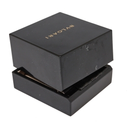 Pre Owned Bvlgari B.Zero1 Brown Marble 18K Rose Gold Four-Band Ring Size 59