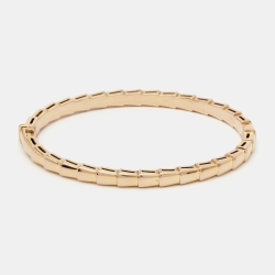 Pre Owned Bvlgari Serpenti Viper 18k Rose Gold Bracelet S