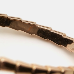 Pre Owned Bvlgari Serpenti Viper 18k Rose Gold Bracelet S