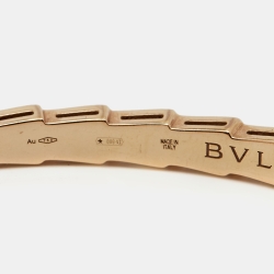Pre Owned Bvlgari Serpenti Viper 18k Rose Gold Bracelet S