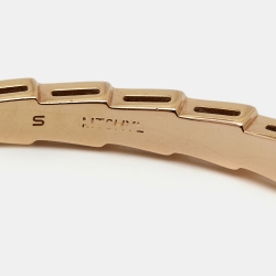 Pre Owned Bvlgari Serpenti Viper 18k Rose Gold Bracelet S