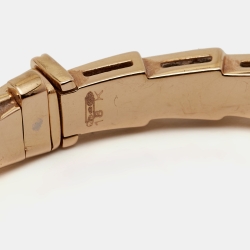 Pre Owned Bvlgari Serpenti Viper 18k Rose Gold Bracelet S
