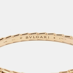 Pre Owned Bvlgari Serpenti Viper 18k Rose Gold Bracelet S
