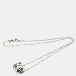 Pre Owned Bvlgari B.Zero1 18K White Gold Necklace