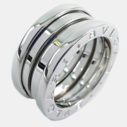 Pre Owned Bvlgari B.Zero1 18K White Gold Ring EU 49
