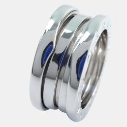 Pre Owned Bvlgari B.Zero1 18K White Gold Ring EU 49