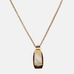 Bvlgari MVSA Mother of Pearl 18k Rose Gold Pendant Necklace