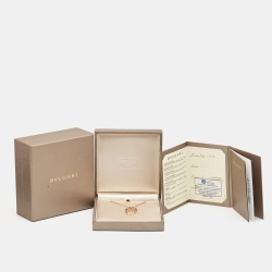 Pre Owned Bvlgari Serpenti Seduttori Amethyst 18k Rose Gold Pendant Necklace