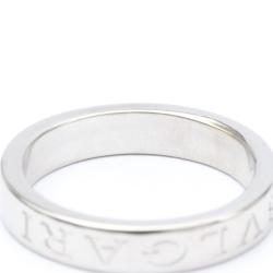 Pre Owned Bvlgari Bvlgari Bvlgari 18K White Gold Diamond Ring EU 56