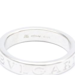 Pre Owned Bvlgari Bvlgari Bvlgari 18K White Gold Diamond Ring EU 56