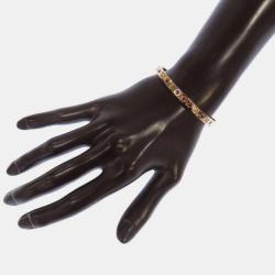 Pre Owned Bvlgari 18K Rose Gold Amethysts and Tourmalines Bracelet 6